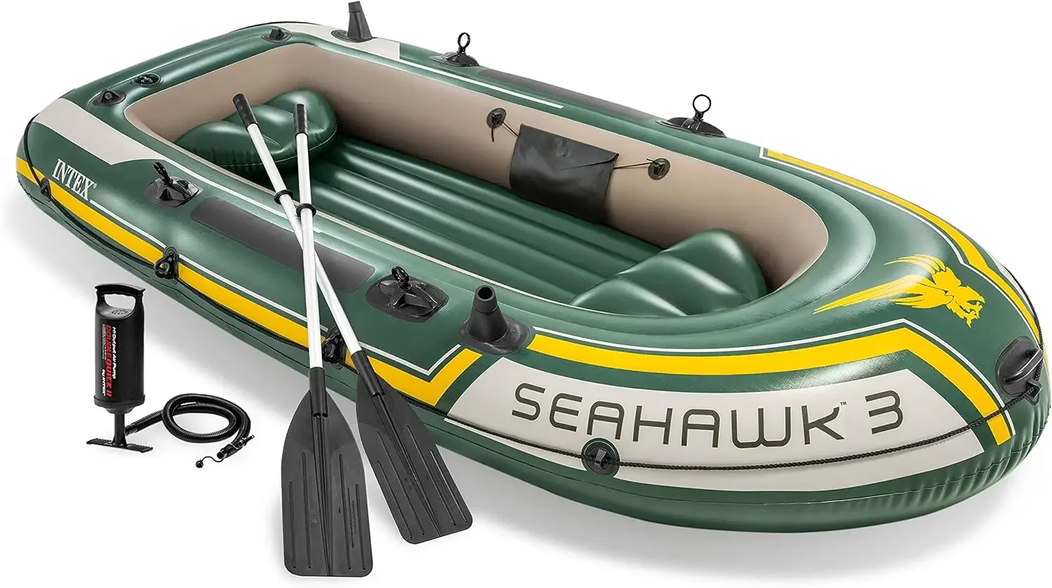 Fishing Rod Boat - INTEX 66332EP Seahawk 2 Inflatable Boat