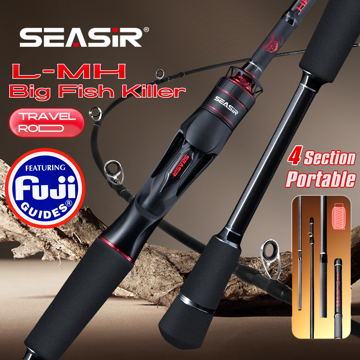 Seasir Salminus XF M/MH Spinin - Fishing Rod Surf ulasan dan harga