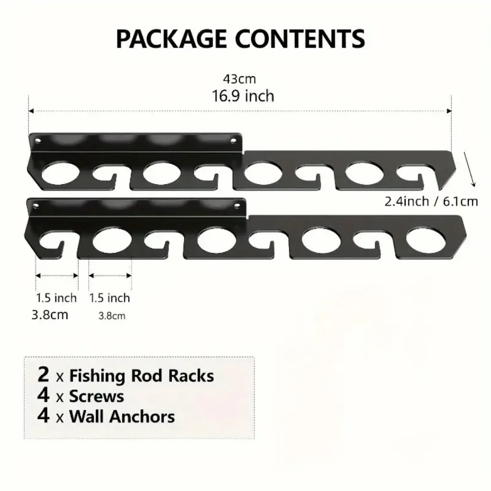 Fishing Rod Wall Mount Ceiling - Fishing Rod Rack ulasan dan harga