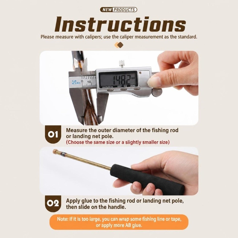 Portable EVA Fishing Rod Handl - Fishing Rod Ice ulasan dan harga