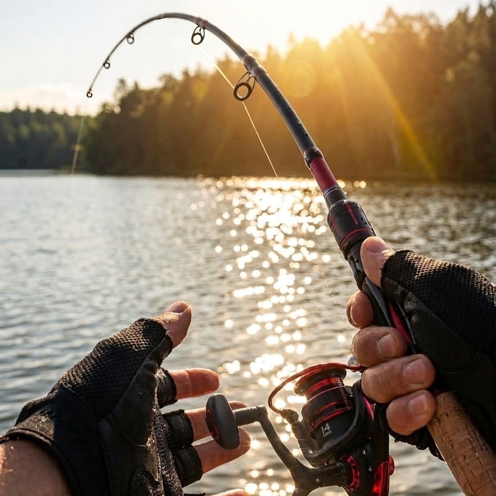 Ultralight Carbon Fiber Fishin - Fishing Rod Combo ulasan dan harga